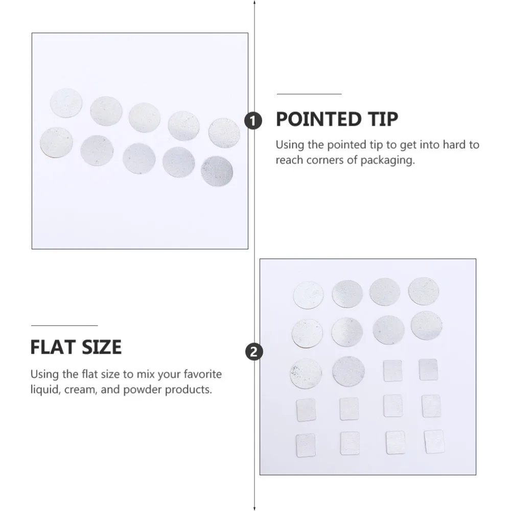 

40pcs DIY Empty Metal Subpackage Stickers for Eye Shadow Blusher Pressed Powder