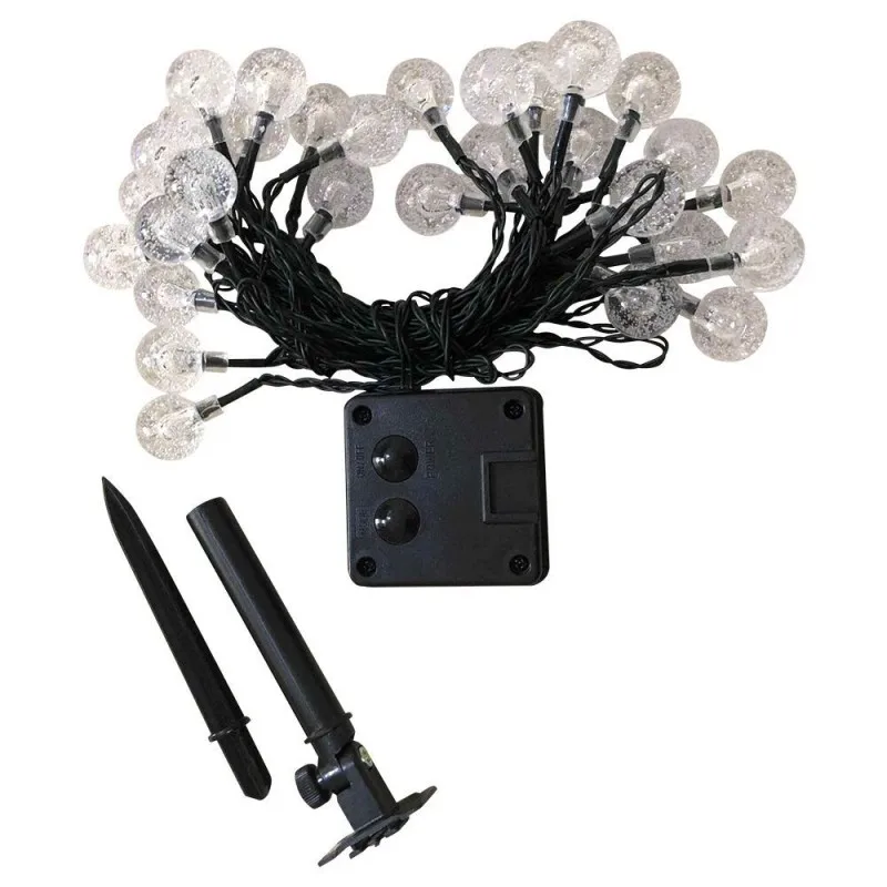 

Solar Light String LED Crystal Bubble Ball 20 Light Outdoor Waterproof Christmas Decoration Lighting String Light