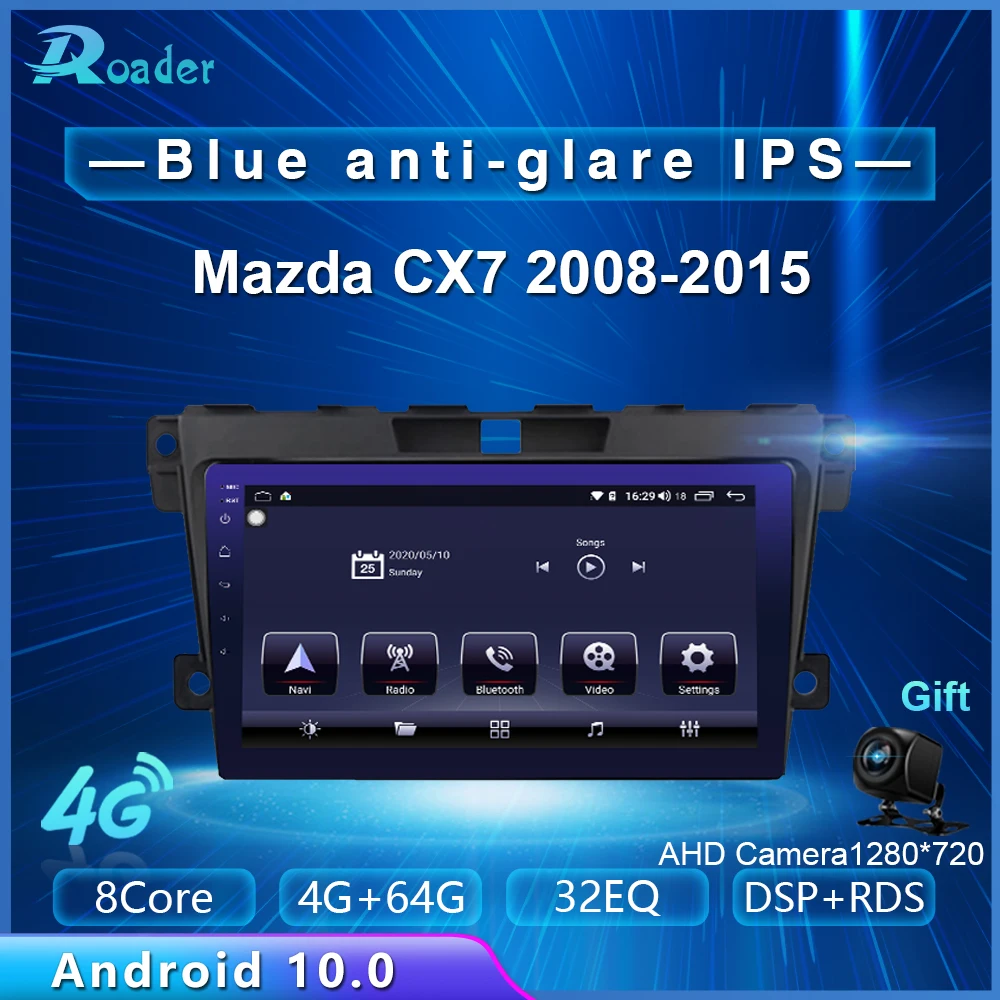 Автомобильный мультимедийный плеер Roader Android 10 0 автомобильный DVD для Mazda CX7 CX 7 2008 2015