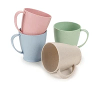 1pc mug coffee eco friendly wheat straw cups for girls kitchen accessories biodegradable drinkware brief water tea milk cups