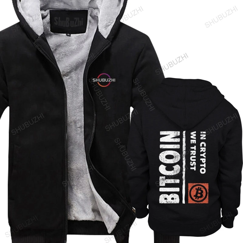 

Vintage Grunge Bitcoin Retro In Crypto We Trust winter hoody for Men Pure Cotton thick hoodie BTC Cryptocurrency hooded coat