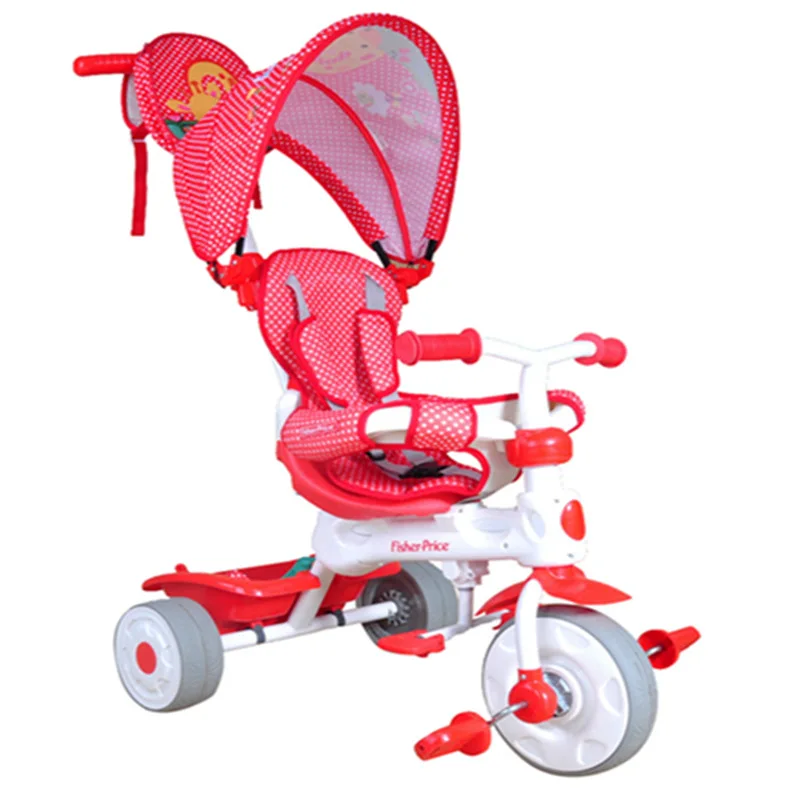 Fisher Price Multifunctional Children's Foot Tricycle 903 Trolley 3 In 1 Light Stroller  Folding Baby  Stroller Travel