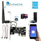 EWeLink Wi-Fi беспроводной умный переключатель релейный модуль Mini PCI-e Настольный переключатель карта перезапуска включениевыключение ПК Пульт дистанционного управления