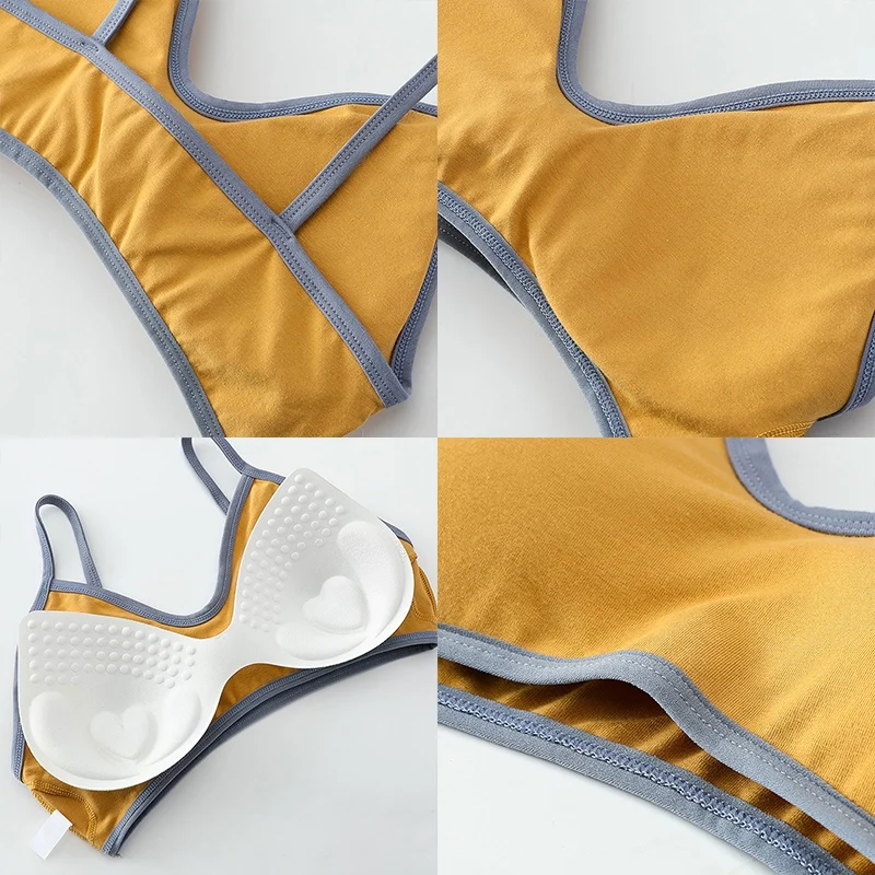 Бюстгальтер женский бесшовный с чашками пуш-ап Бралетт открытой спиной удобное