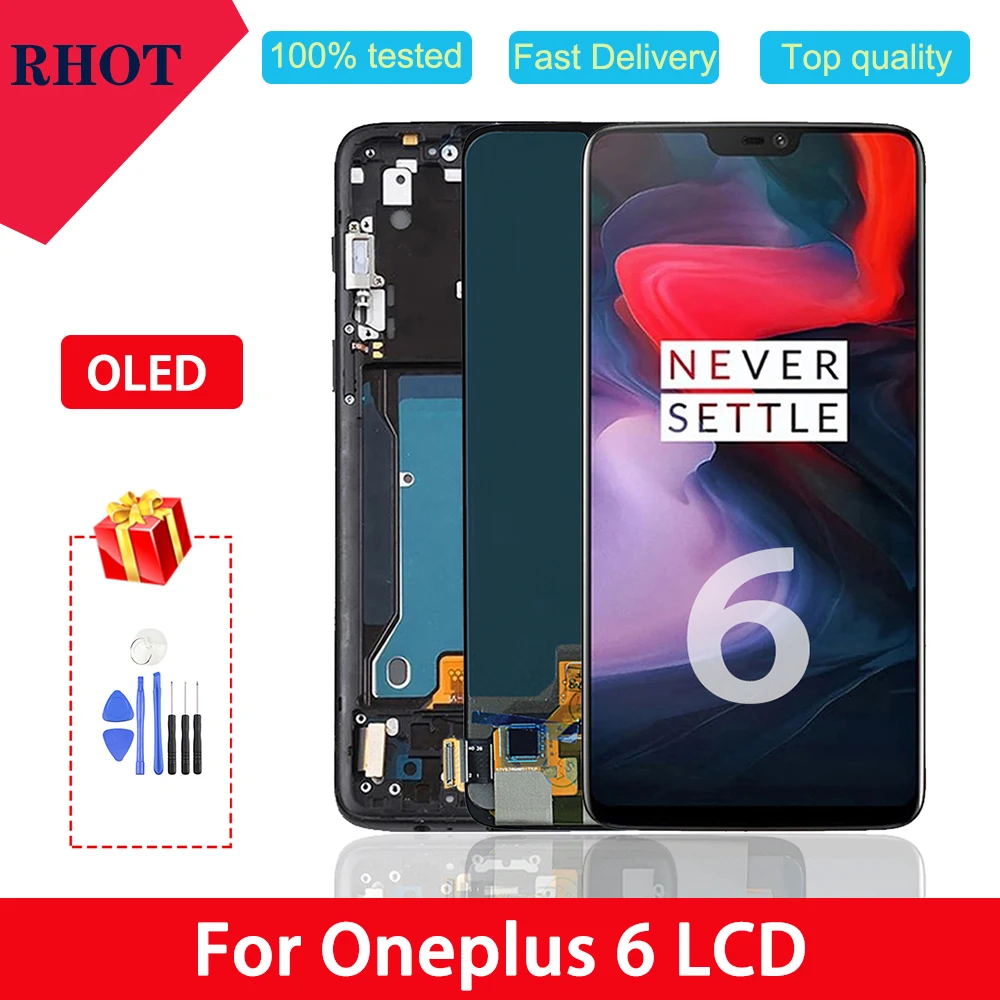 100% протестированный 6 28 &quotSuper AMOLED ЖК дисплей для 1 + запасных частей OnePlus транкодер