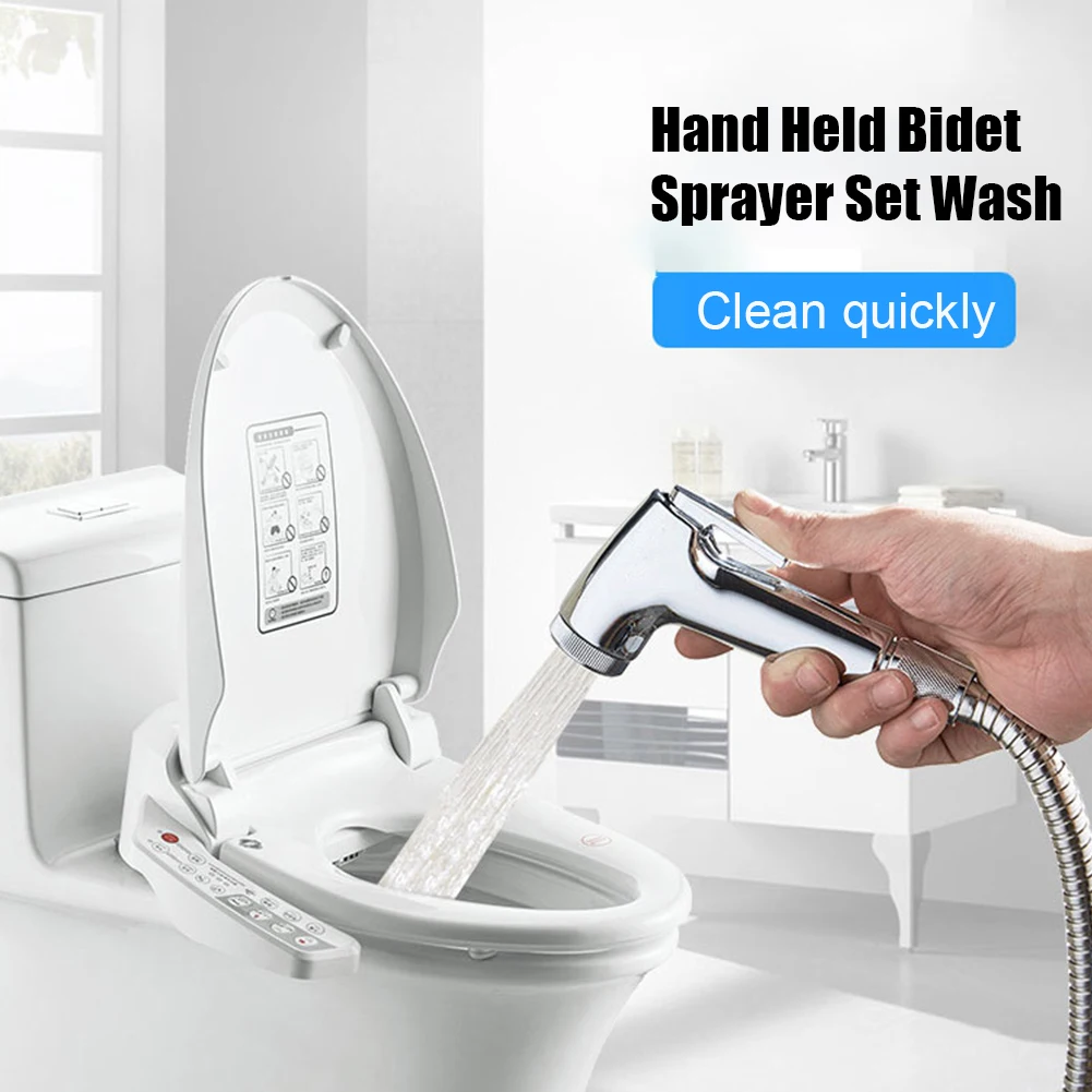 

Pet Bidet Sprayer Set Car Home Toilet Bathroom ABS Hand Held Cleaning Hose Holder Easy Install Accessories Diaper Shower Wash