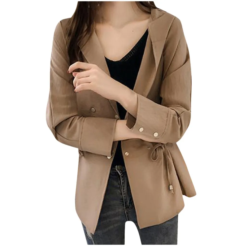 2019 осень зима с капюшоном длинным рукавом Плиссированные пуговицы Большой