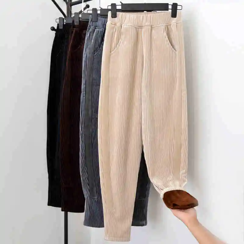 Длинные плотные брюки