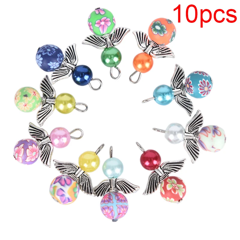 10 шт Полимерная глина Симпатичные Флип-Флоп Очаровательная подвеска ожерелье