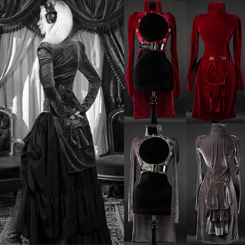 Викторианский стиль женская винтажная куртка средневековая одежда для смокинга