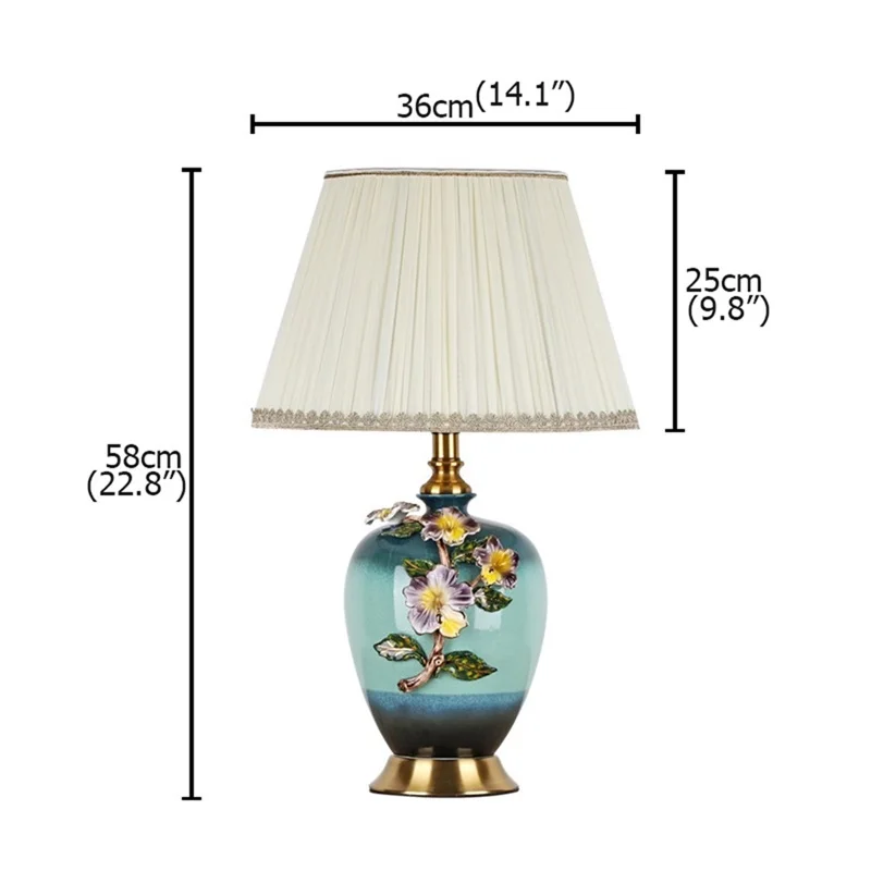 AOSONG Ceramic Table Lamps Desk Luxury Modern Contemporary Fabric for Foyer Living Room Office Creative Bed Hotel | Лампы и освещение