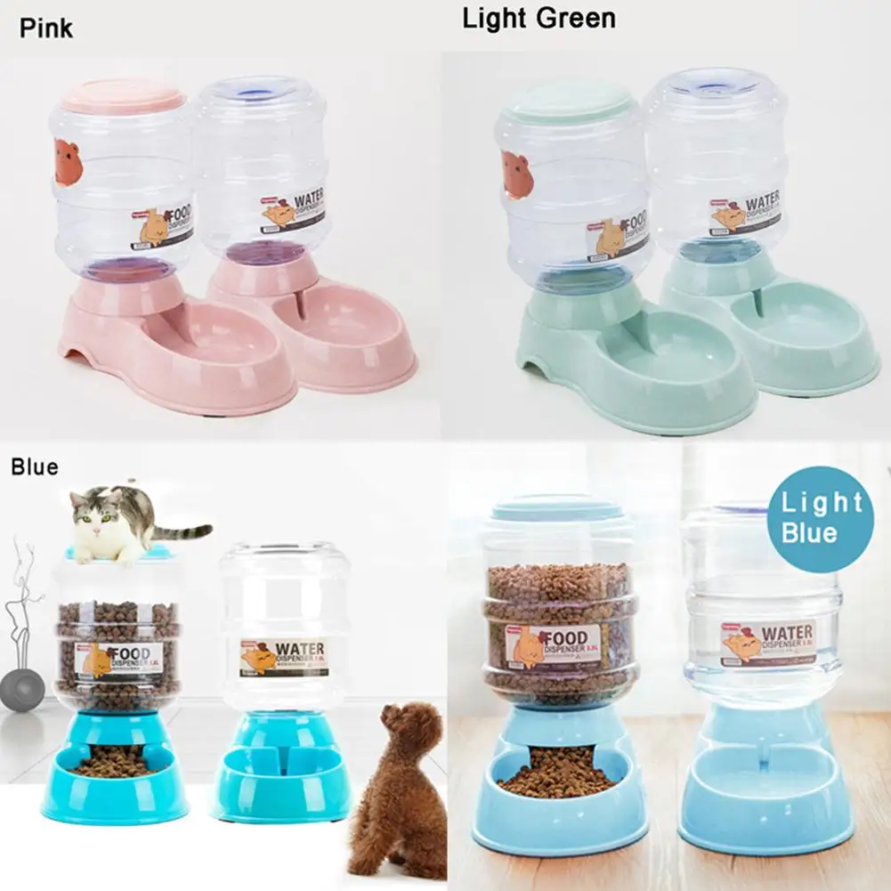Автоматический Кормушка Для поилки миски для кормления диспенсер питьевой воды