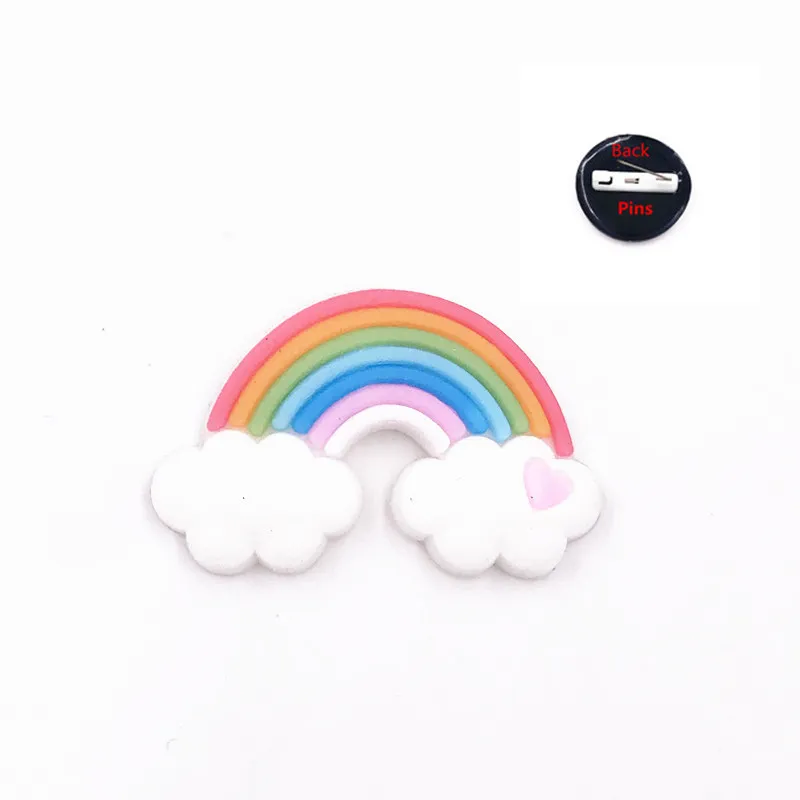 1 шт. значок радуги Сейлор Мун луна кот брошь из ПВХ милая булавка для аксессуаров