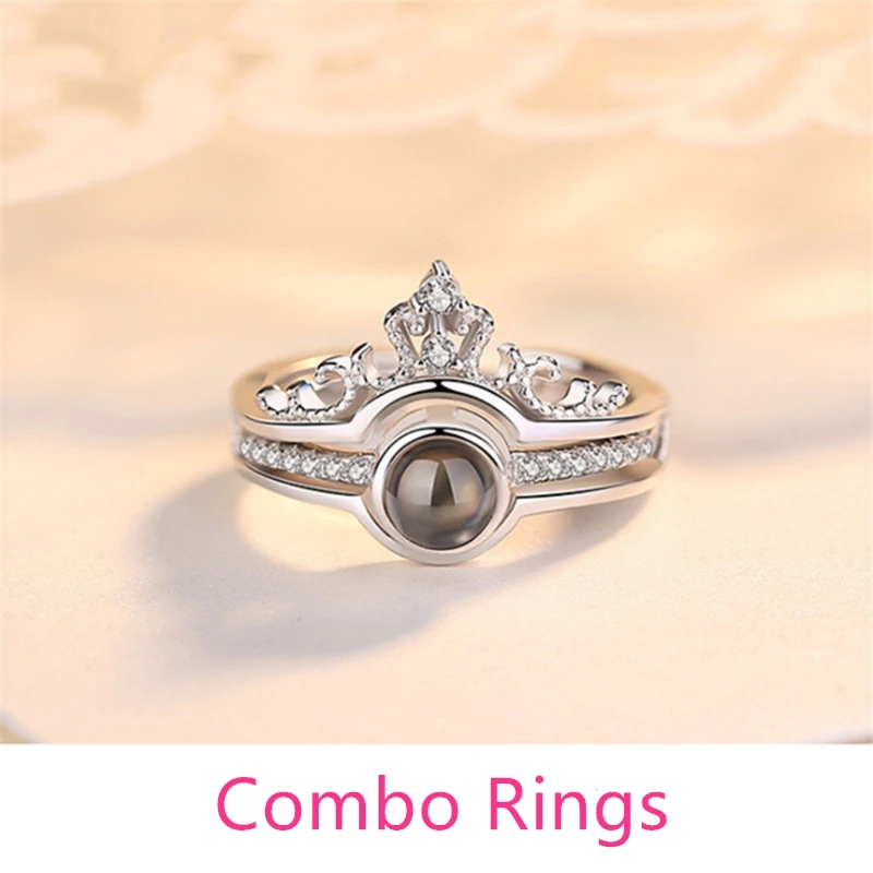 2 шт. регулируемые кольца с тибетской серебряной и золотой короной на 100
