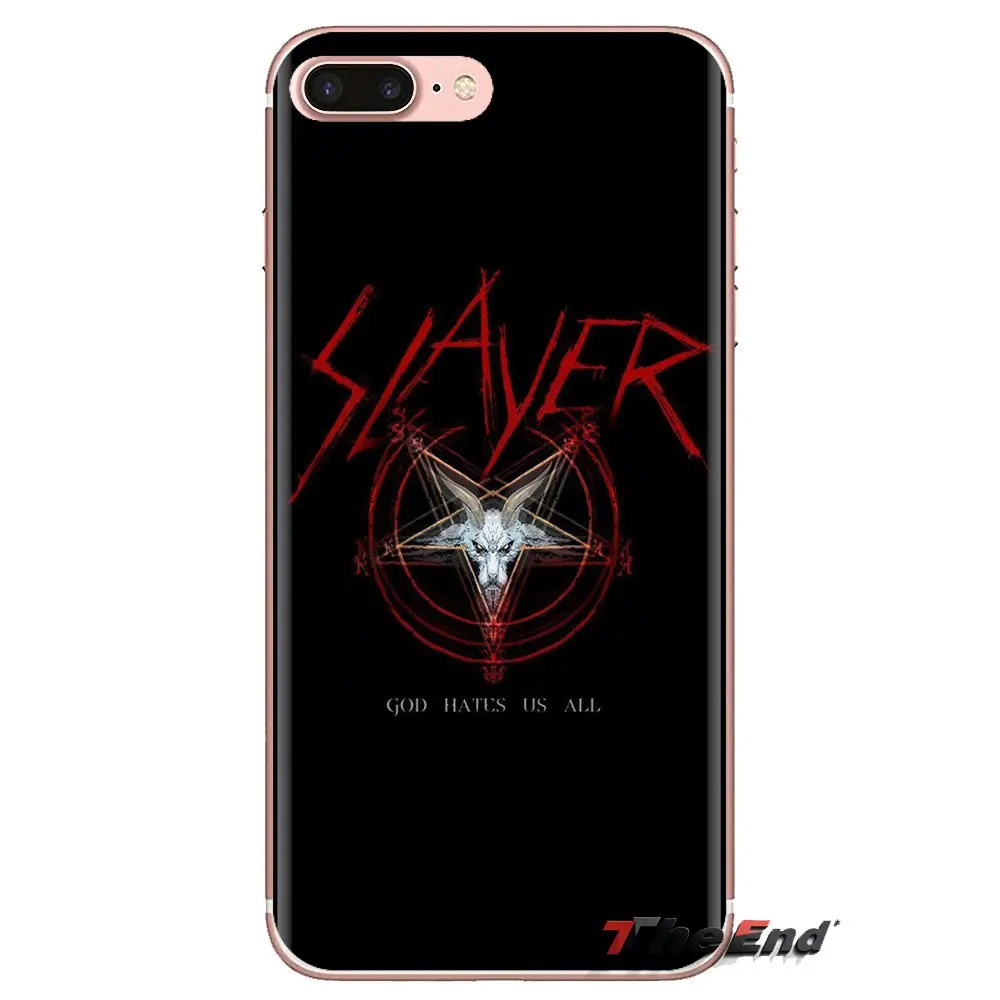 Группа Slayer пентаграмма логотип силиконовый чехол для мобильного телефона Чехлы