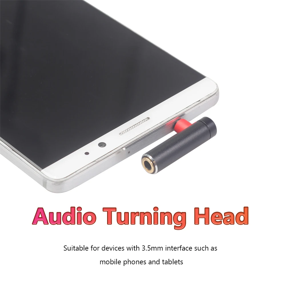 3.5mm Male To Female Audio Cable Converter Adapter L-shape Stereo Earphone Microphone Jack Connector for Tablet Phone PC | Электроника