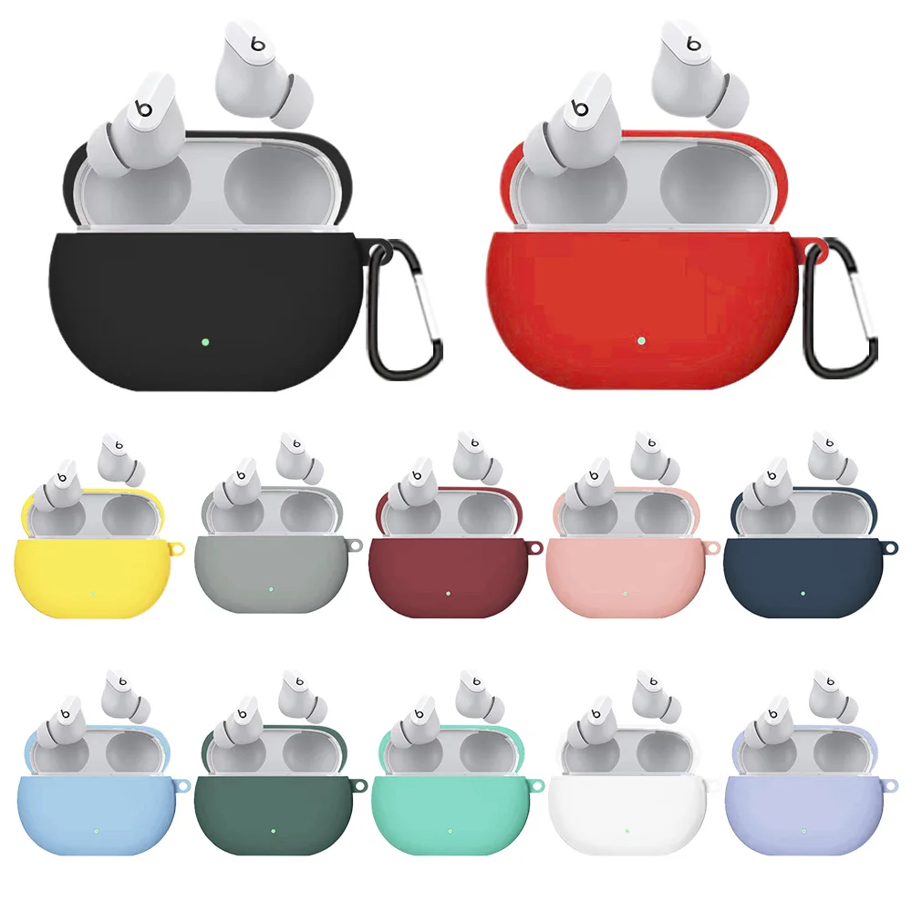 Силиконовый чехол для наушников защитный Apple Beats Studio Buds 2021 с брелоком |