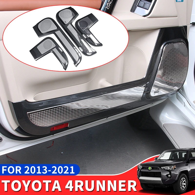 

For 2010-2022 Toyota 4runner N280 TRD Pro Sport Premium Interior Modification Accessories Anti-Kick Pad Car Door Horn Cover 2021