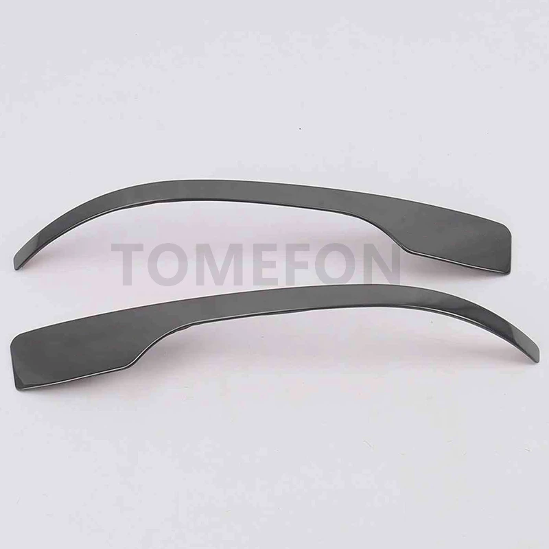 BLACK TOMEFON для Hyundai Tucson Автомобильная Боковая дверь зеркало заднего вида анти протирать полосы крышка отделка Аксессуары SS - Цвет: BLACK