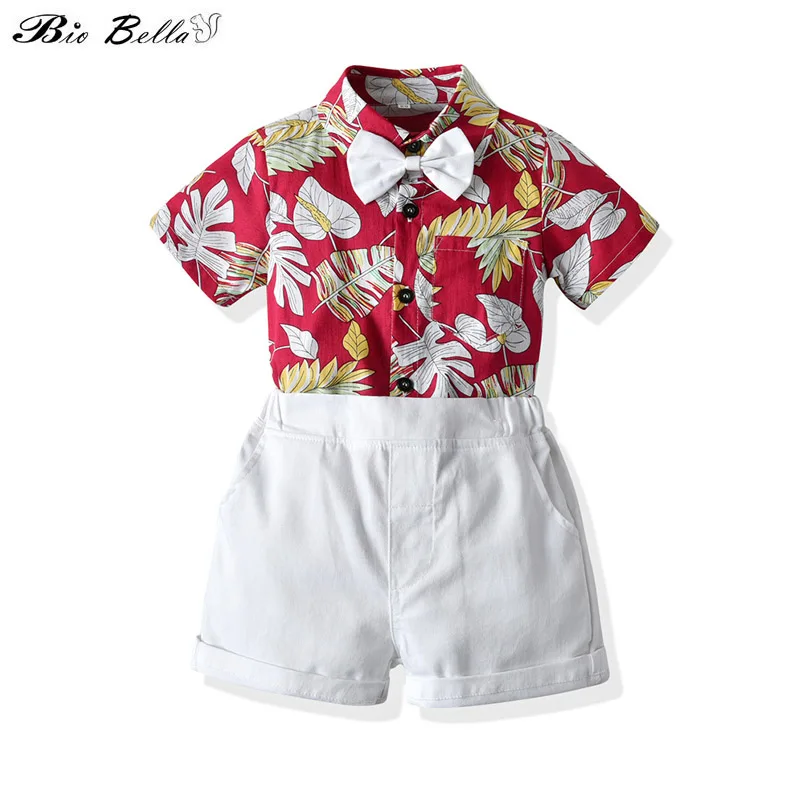 

Летний комплект для маленьких мальчиков, модная праздиков, От 1 до 6 лет штаны для маленьких мальчиков, комплект одежды: футболка + штаны Свадебные вечерние комплект детской летней одежды; Одежда