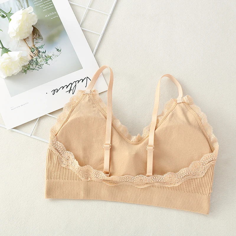 

Sexy Deep V Bra Without Underwire Adjustable Shoulder Strap Leisure Push Up Gather Shockproof Soft Breathable Bralette