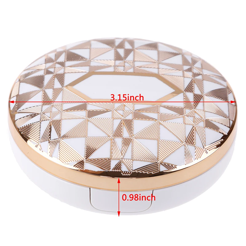 

1Pcs Empty DIY Air Cushion Puff Box BB Cream Container Dressing Case With Air Cushion Mirror New Arrival