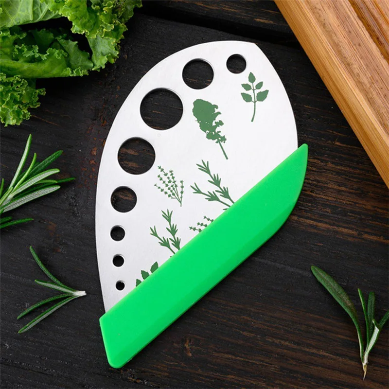 

Kitchen Accessories Leaf Herb Stripper Holes Vegetable Leaf Separator Stripping Tool For Chard Collard Greens Kale Herb-35
