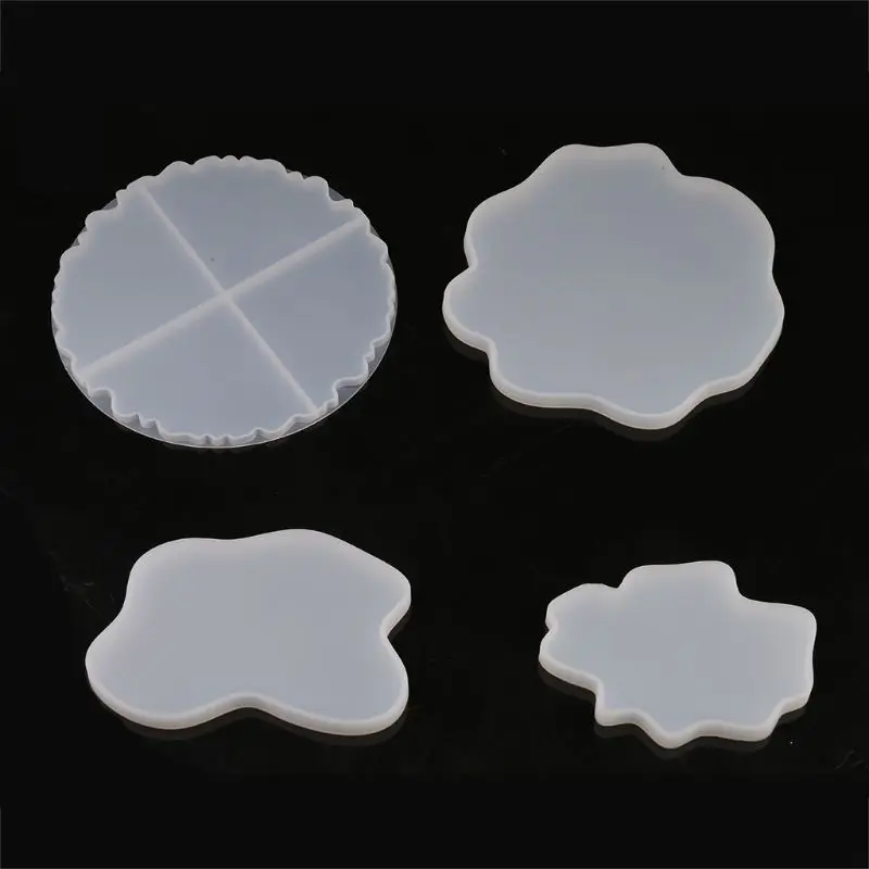 

Irregular Coaster Cup Mat Silicone Mold For Resin Manual Mirror UV Resin Table Decoration DIY Crystal Epoxy Resin Molds