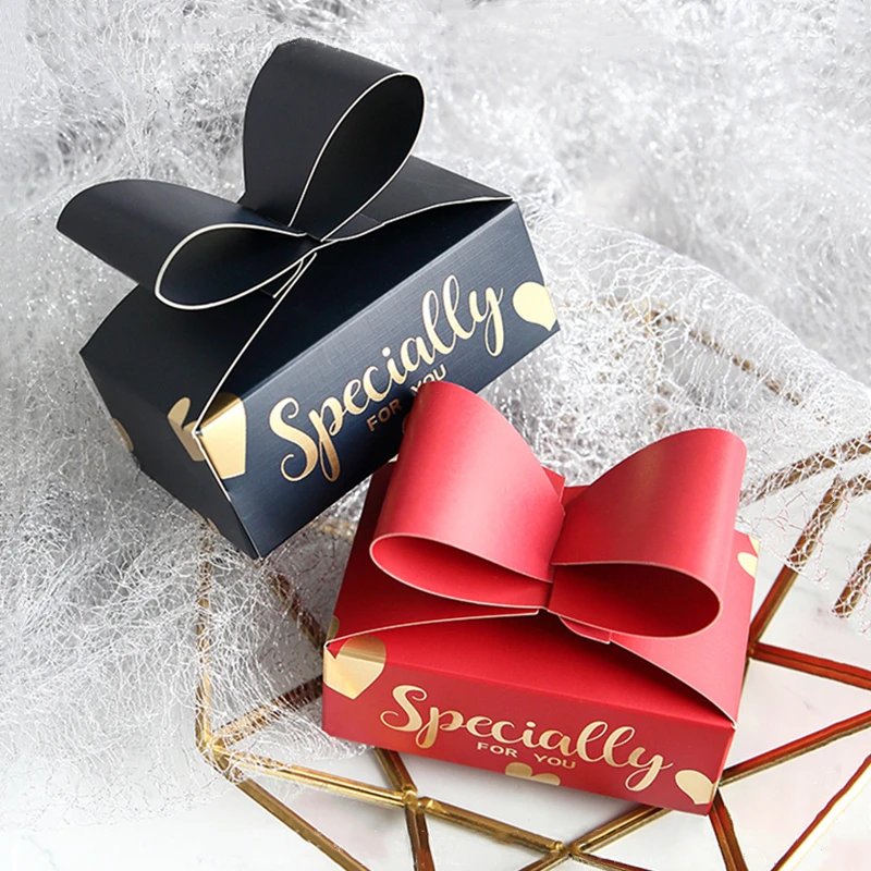 Новый золотой бриллиант свадебный подарок и милые подарочные сумки коробка