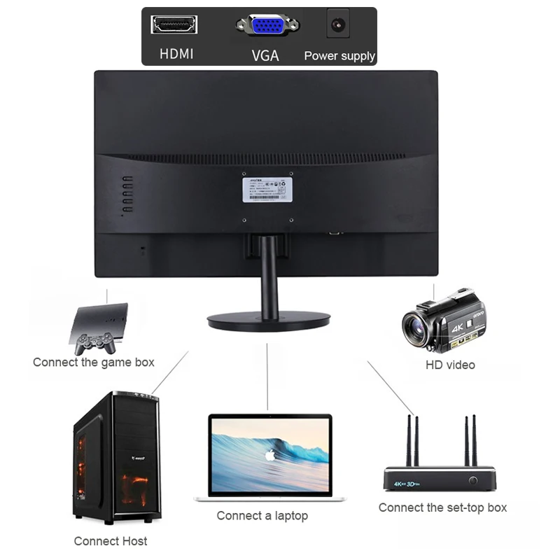 Amoi 24-дюймовый светодиодный монитор для соревнований по игре 75 Гц HD плоский экран