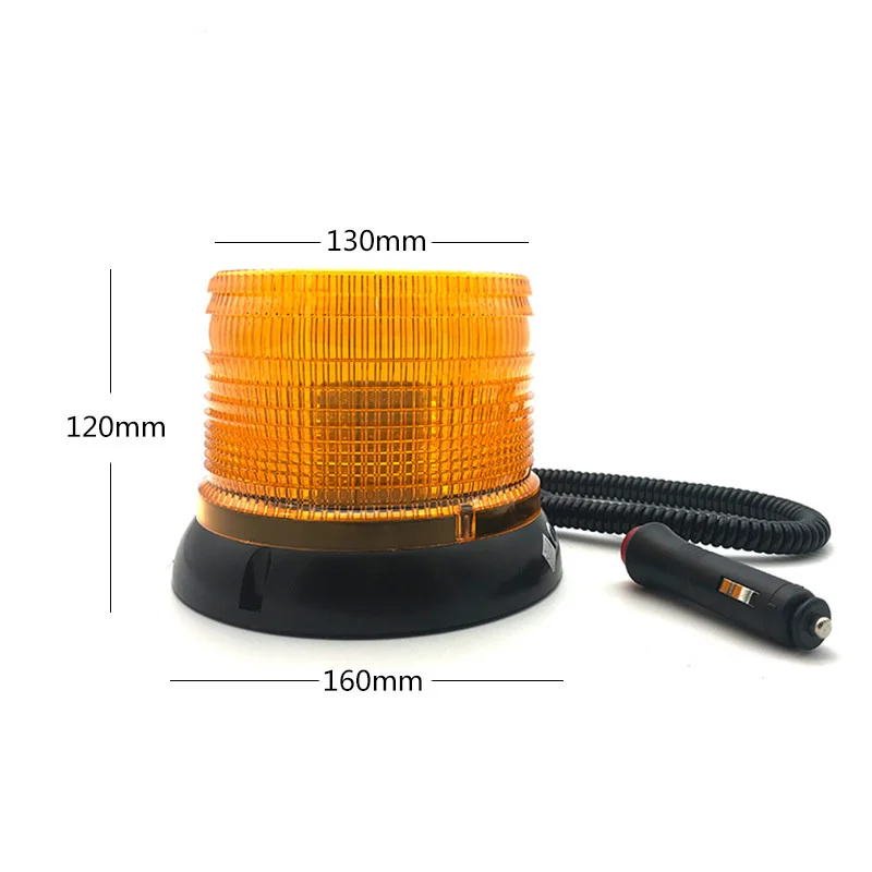 

72LED Flashing Emergency Warning Light 7 Mode Magnetic Signal Lamp Beacon Rotating Strobe Light For Tractor Truck School Bus