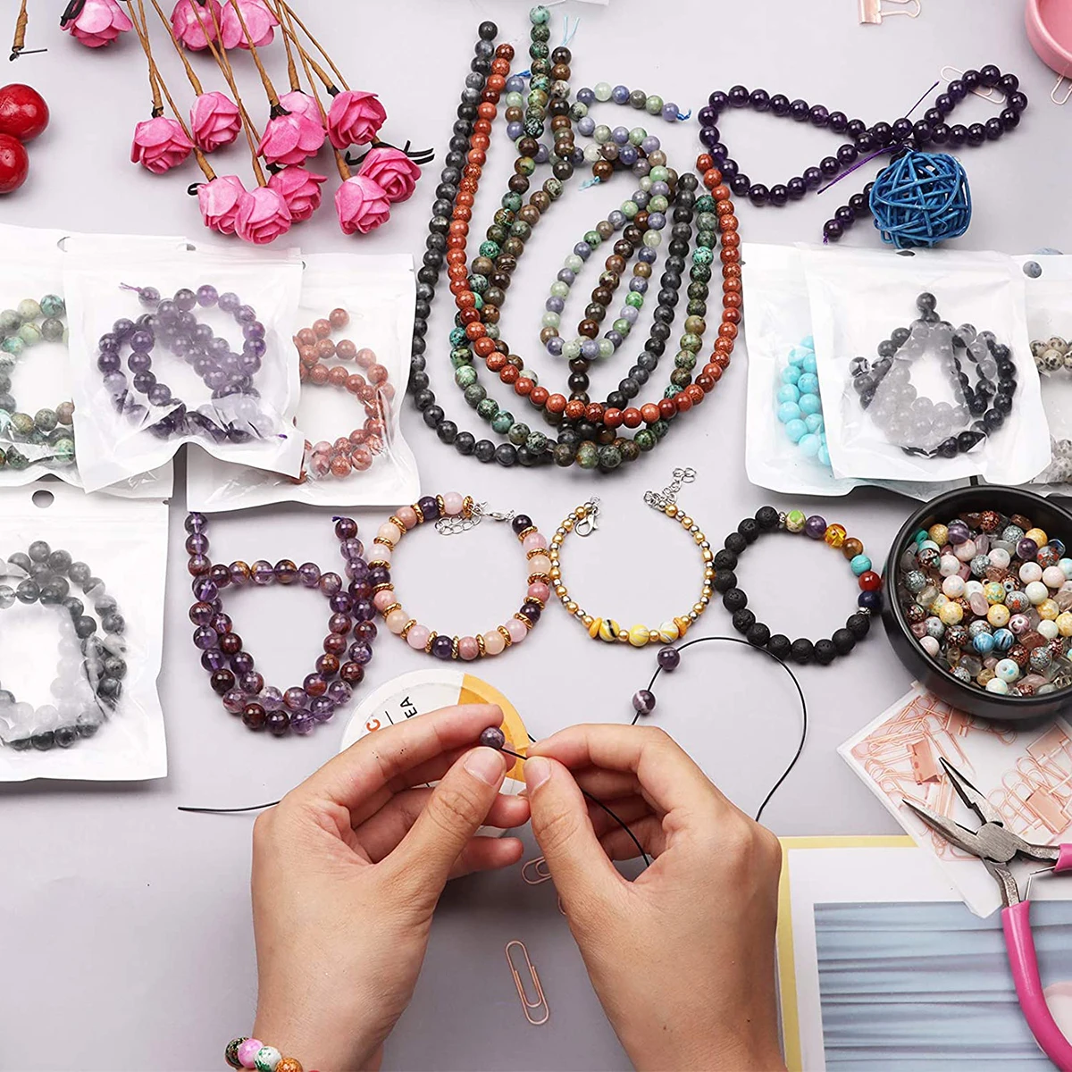 

Natural Smooth Black Agates Beads 4 6 8 10 12mm Round Loose Spacer Stone Beads For Jewelry Making Bracelet Necklace Accessories