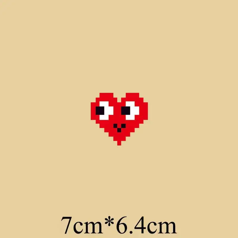 

Crooked Red Heart Couple Clothes Decorative Offset Printing Cloth Sticker Heat Transfer Printing Hot Stamping A-level Over-Fink