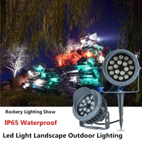 led outdoor spotlight lawn lamp tree lights rgb colorful garden light 220v ip65 waterproof led underground light 36w path lights