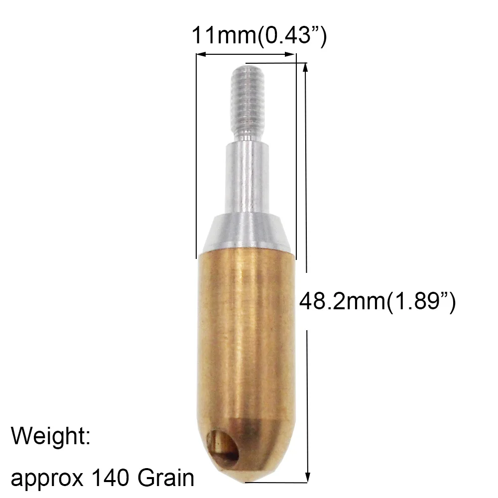 12 шт. 140 зерна свисток отверстие наконечники стрелы для стрельбы из лука винтовые