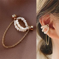 stylish pearl earrings for women korean magnetic dangling earrings for girls and women party gift jewelry for fall and winter