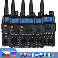 5 6pcs BaoFeng UV-5R Walkie Talkie UV5R Dual Band VHF UHF Transceiver Portable Two way Ham radio 10KM Transmitter