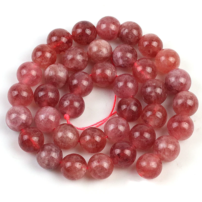 Бусины из натурального камня в виде клубники ангела нефрита круглые бусины