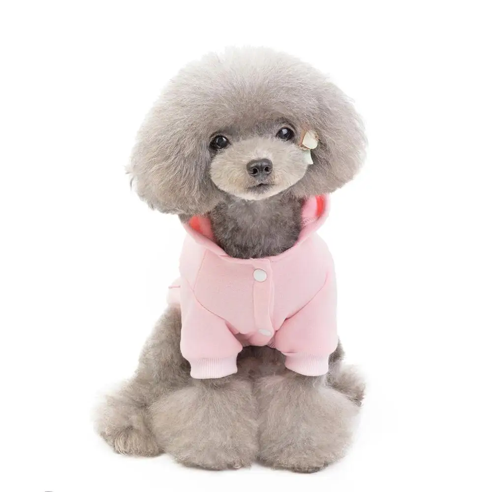 Новейшая дешевая одежда для собак чихуахуа теплая толстовка с капюшоном