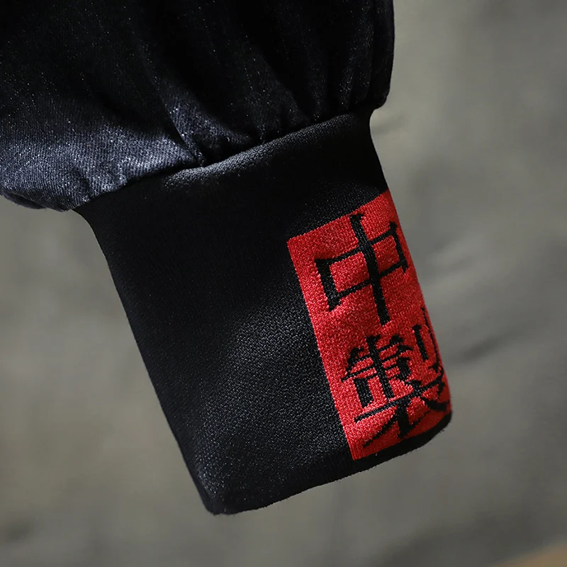 

2021 new men's baggy large jeans men's fashionable wide leg pants fashionable embroidered fat stretch jeans m-5xl Chinese style