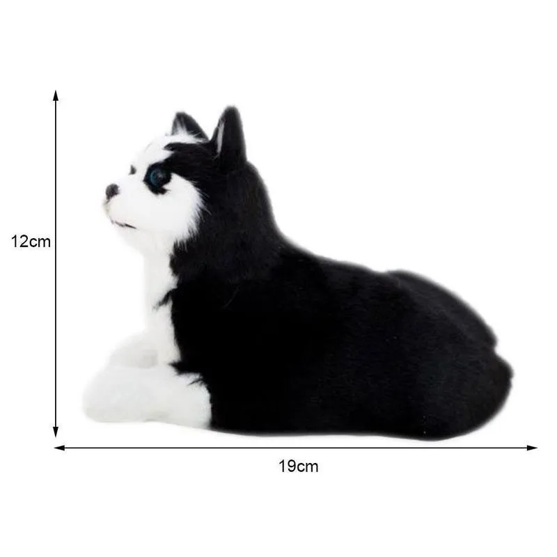 

1pc 18CM Realistic Husky Dog Simulation Toy Dog Puppy Toy Shipping Lifelike Dog Drop Handcrafted Companion Stuffed Pet Z9E6