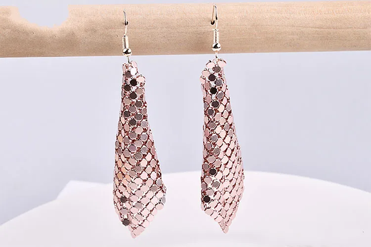 Европейские и американские ретро серьги с блестками аксессуары для