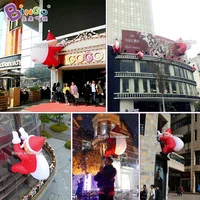 Personalized 1.8m height Inflatable Climbing Santa / christmas santa inflatable / inflatable santa toys
