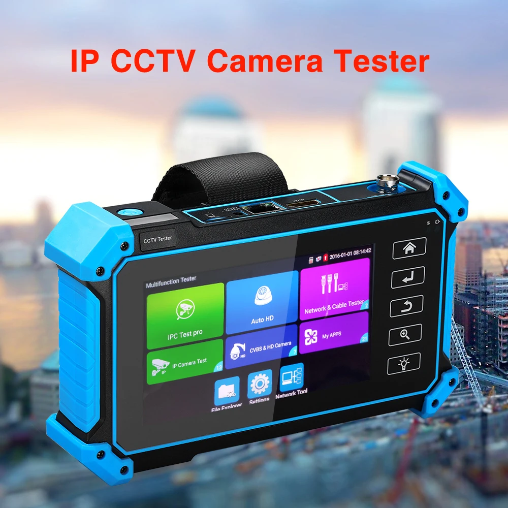 Тестер CCTV IPC 5100PLUS тестер камеры с сенсорным экраном и аналоговым монитором POE AHD CVI