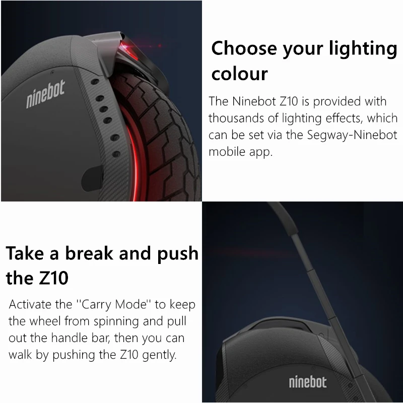 Оригинальный самобалансирующийся скутер PL STOCK Ninebot One Z10 Одноколесный