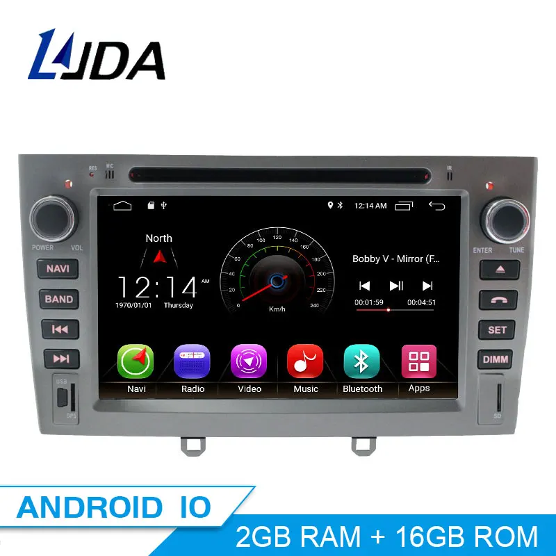 Автомобильный радиоприемник DSP Carplay 2 Din Android 10 0 для PEUGEOT 408 308 WIFI мультимедийный