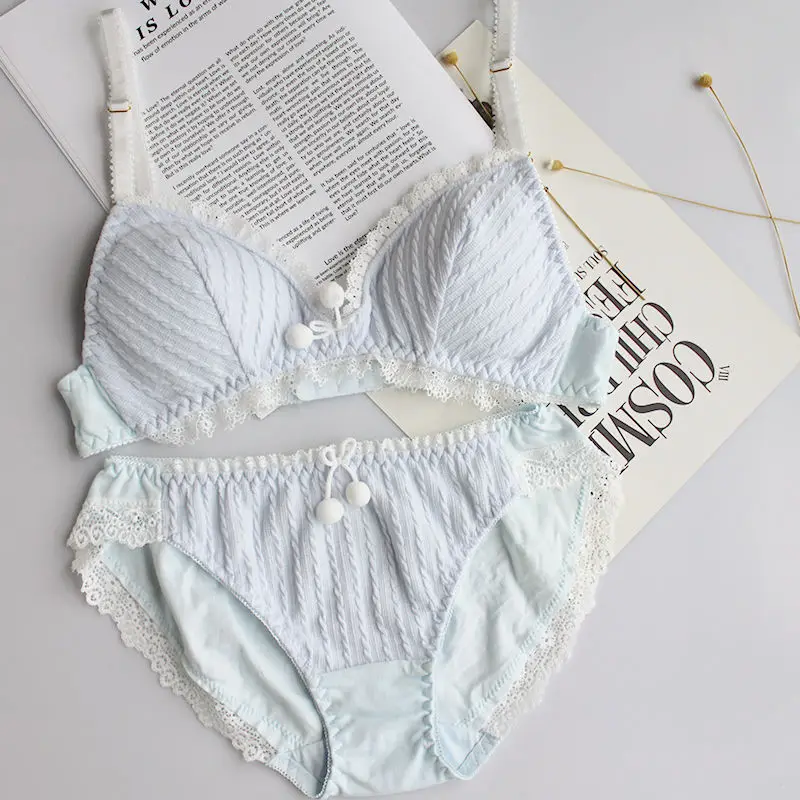 Японские милые сексуальные трусики и бюстгальтер в стиле &quotЛолита&quot нижнее