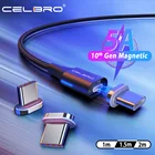 Магнитный кабель Usb C 5A Type C, Супербыстрое зарядное устройство, Usb-кабель 1,5, 2 метра, для Huawei Mate 30 Pro, Samsung S20 Ultra S20