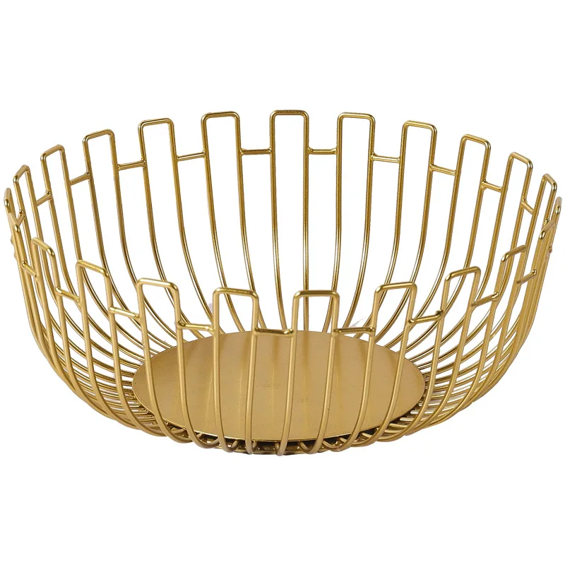 

Nordic minimalist creative wrought iron fruit plate fruit basket snack storage basket fruit basket home living room