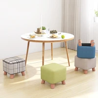 luxury stool for nordic shoes low height adjustable leather velvet rest sofa stool for children soft vanity chair square stool small stool bench change stool